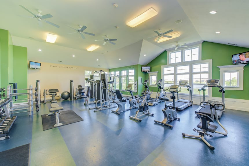 Fitness Center in a Greenwood apartment community.